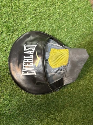 Everlast Boxing Focus Mitt Gray Yellow Punch Pad As Is  - Image 1 of 4