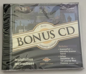 Transparent Language Grammar Pro Unitype GlobalWriter 98 CD-ROM Bonus CD - Picture 1 of 4