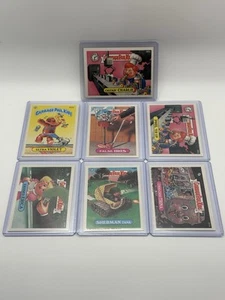 vintage garbage pail kids lot Of 7 Various Condition All In Top Loaders - Picture 1 of 16