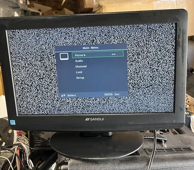 Sansui HDLCD19WB 19" HD LCD TV PC Monitor Television Tested No Remote Gaming - Image 1 of 4