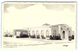 Refugio Texas Public High School old Postcard B487 - Picture 1 of 2