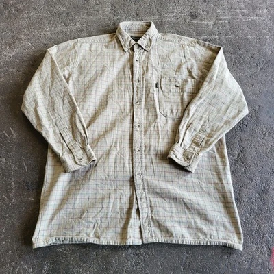 Vintage 90s Champion Flannel Shirt Mens L Brown Check Loose Relaxed Button Up - Image 1 of 4