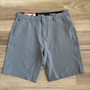 Pantaloncini da passeggio Hurley regular fit ibridi grigi taglia 34 - Foto 1 di 6