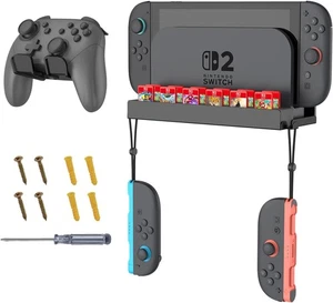 Metal Wall Mount Stand for Nintendo Switch 2 Console 2025 Wall Holder Organizer - Picture 1 of 8