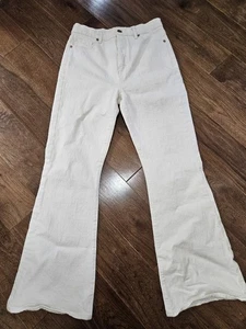 Loft Damen High Waist Sandale Schlag Creme Jeans Größe 4 (27) - Bild 1 von 5