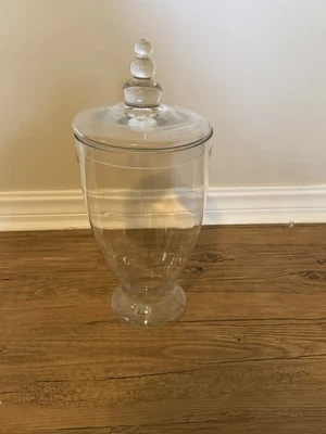 Decorative Glass Jar Canister With Lid - Image 1 of 4