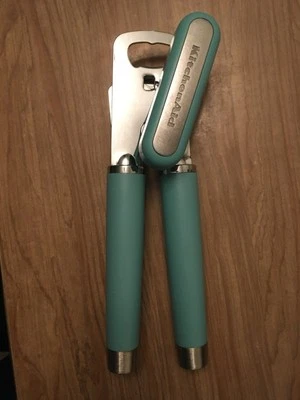 KitchenAid Multi-Function Can Opener – Easy-Grip, Stainless Steel, Teal - Image 1 of 4