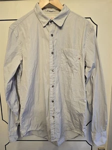 Replay Striped Shirt - Mens Large - Blue - Picture 1 of 4