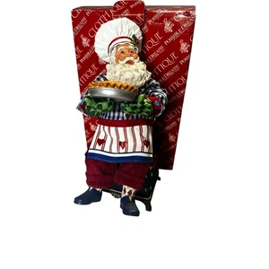 Vintage Possible Dreams Clothtique Oven Lovin Santa 2pc Set Santa with pie - Picture 1 of 9