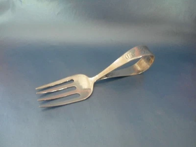 Edle Vintage Silber Kleinkind Gabel Sterling Silber 950 - Bild 1 von 4