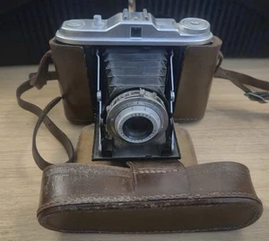 Vibtage AGFA Solette Folding Camera in Leather Case - Picture 1 of 12