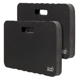 2 x Gardening Thick Kneeling Pad Mat Foam Cushion Mechanic House Garage Black - Picture 1 of 8