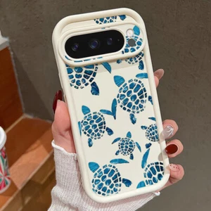 Turtle For Google Pixel 9 Pro XL 8A 8 ShockProof Silicone TPU Soft Case Cover - Picture 1 of 18
