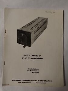 Narco Mark 7 VHF Transceiver Installation & Service Manual-Original