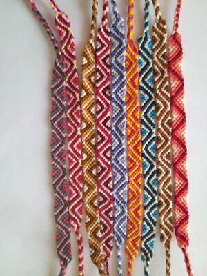 Freundschaftsarmband Freundschaftsband geknüpft Ethno Bunt geflochten - Bild 1 von 2
