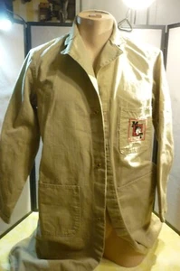 RARE ITW ILLINOIS TOOL WORKS CHICAGO CLEVELAND OVERALL CO. SHOP LAB COAT UNION - Picture 1 of 13