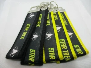 Star Trek Ribbon on Strong Webbing Key Fob Keychain Wristlet (Sci-Fi TV) US Ship - Picture 1 of 5