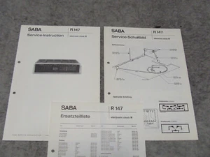 Schaltplan Service Manual für Radiowecker Uhrenradio SABA electronic clock M - Afbeelding 1 van 1