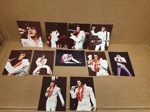 11 ELVIS PRESLEY ORIGINAL PHOTOS ALOHA FROM HAWAII 1977 AUTHENTIC STAMPED PALMER - Picture 1 of 7
