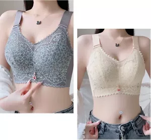 Reggiseno donna completo senza cuciture floreale ultrasottile taglie forti intimo 20551 - Foto 1 di 34