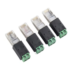 RJ45 zu RS485 -Konverter RJ45 Anschlussadapterkristallkopf zum Klemmenblock - Picture 1 of 16