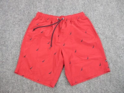 Nautica плавки мужской взрослых маленький красный шнурок шорты купальный костюм 29 X 18 - Изображение 1 из 4