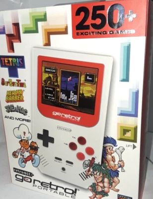 Retro-Bit Go Retro Hi Resolution Screen Portable 250+ Game Player For Boy Girl - Image 1 of 4