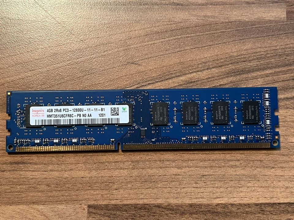 Hynix 4GB 2RX8 PC3 12800U-11-11-B1 ram - Image 1 of 1