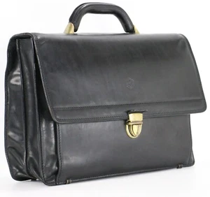 Maletín ejecutivo de negocios vintage de cuero VALENTINA IN PELL para hombre - Imagen 1 de 11