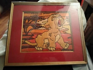 The Lion King Simba Needle point Art frame - Picture 1 of 5