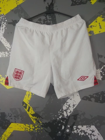England Team Home Football Shorts White Umbro Mens Size S ig93 Cover