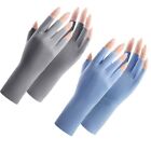 Led Lamp Sunscreen Gloves Anti -Uv Rays Nail Art Mittens  Drive