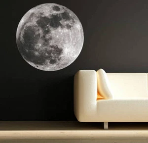 Mond Wandtattoo Weltraum 3D Aufkleber Abnehmbar Raum Wandbild MySticky Art Dekor - Bild 1 von 1