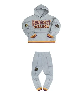 Men's MDH. Grey/Purple Gold Hooded Sweatshirt and Joggers Set Casual Tracksuit - Image 1 of 4