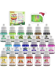 Coloranti Alimentari a 18 colori - Colorante Alimentare Liquido Concentrati pe - Foto 1 di 12