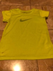 Nike Girls Neon Green Athletic Shirt 6X - Picture 1 of 1