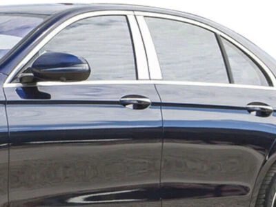 Ajuste de poste de pilar pulido QAA PP17060 4 piezas para sedán clase E 17-23 Foto 1 de 4