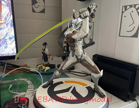 Blizzard Overwatch OW Shimada Genji 36CM Statue Model FIGURES In Stock NEW Cover