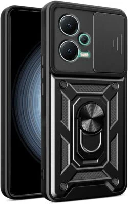 Funda Xiaomi Redmi Note 12 (5G) Antigolpes Soporte Anillo Cubre Lente