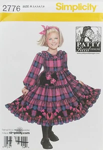 Simplicity Pattern #2776 Childs Dress &Button-on Purse Size (3-4-5-6-7-8) - Picture 1 of 10