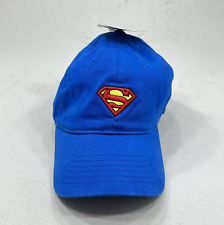 Superman DC Comics Cap Hat Adjustable Embroidered Baseball Blue
