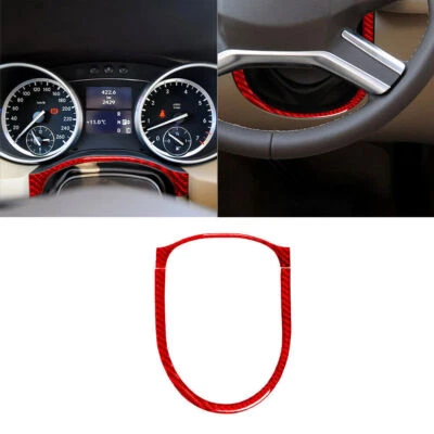 Cubierta envolvente de columna de velocímetro de fibra de carbono roja para Mercedes-Benz R350 Foto 1 de 4