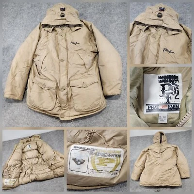 Chaqueta acolchada parka con capucha Phat Farm para hombre XL Clymatec 4G-PFMax plumón de ganso Foto 1 de 4