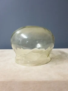 gewellter gold Glasschirm Glocke Lampenglas Jugendstil/ Art Deco Ersatz Kronleuc - Bild 1 von 6