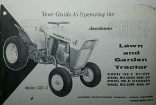 Jacobsen Chief Lawn Garden Tractor 100-C 100-B & Mower Owner & Parts (3 Manual s