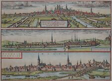 Münster - Osnabrück - Wesel - Braun u. Hogenberg 1580 -Monasterium, Osnaburgum..