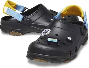 NEW CROCS Crocs Classic All-Terrain Sport Mode Clogs Black Yellow Shoes Men's 10 - Picture 1 of 8