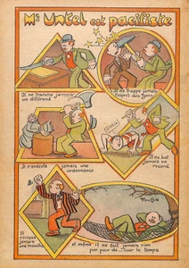 MONSIEUR UNTEL EST PACIFISTE / DESSIN DE TOUCAN 1933 - Picture 1 of 1