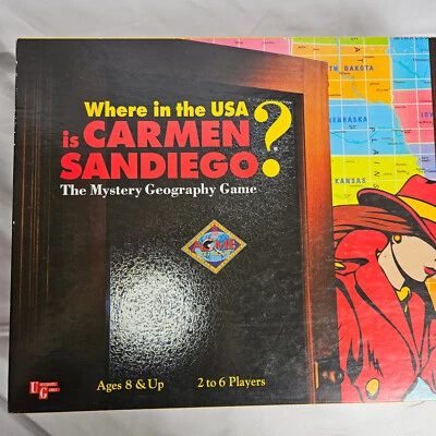 Vintage Where in the World USA is Carmen Sandiego? Board Game Complete 1993 - Image 1 of 4