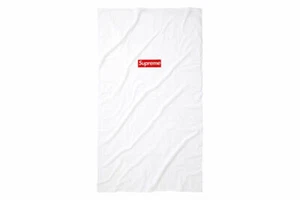 Supreme Box Logo Beach Towel White SS 2014 20th Anniversary DEADSTOCK - Bild 1 von 2